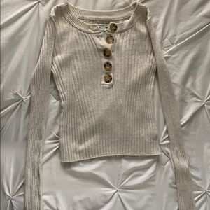 Button front long sleeve